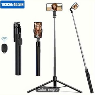Trípode Selfie Stick de 1 metro con Control Remoto Inalámbrico