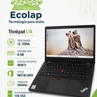 Lenovo ThinkPad L14 | Intel Core i3 10ma Gen | 8 GB RAM | SSD 128 GB | Windows 11 + Office